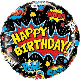 [88148] Folie ballon Happy Birthday super h
