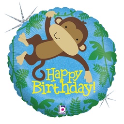 [36148] Folie ballon Monkey Buddy Birthday
