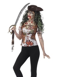 Zombie Piraten Meid T-shirt