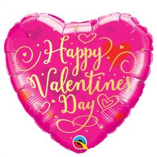 [54838] Folie ballon Happy Valentine's day