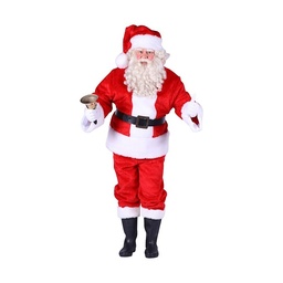 Kerstman kostuum pluche, diverse maten