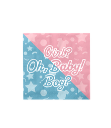 [7110010] Servetten Gender Reveal 16stuks