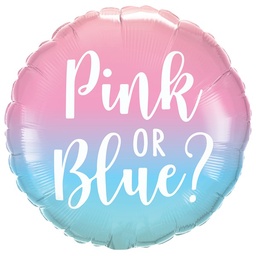 [23930] Folie ballon Gender Reveal ombre