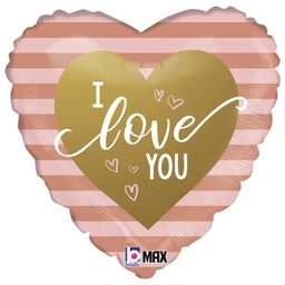 [26071] Folie ballon I Love You roségoud
