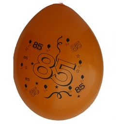 [10372] Ballonnen Bedr.85 jaar 10 st.