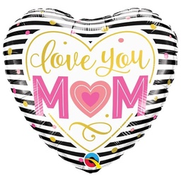 [55824] Folie helium ballon Love you Mom