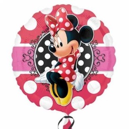 [30647] Folie ballon Minnie Mouse rood/roze
