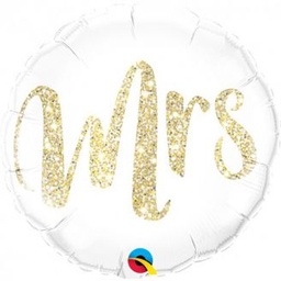 [57316] Folie helium ballon Mrs Glitter Gold