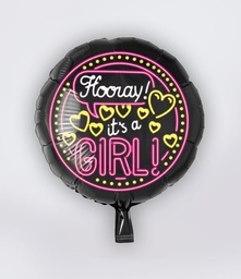 [7013118] Folie helium ballon Neon It's a Girl
