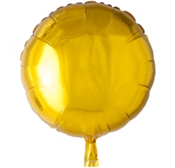 [8519] Folie helium ballon Rond gold