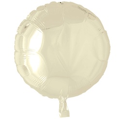 [8528] Folie helium ballon Rond ivory