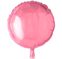 [8516] Folie helium ballon Rond pink