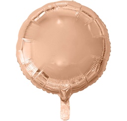 [8990] Folie helium ballon Rond roségold