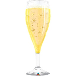 [16269] Folie helium ballon Shape Bubbly Wine Glas