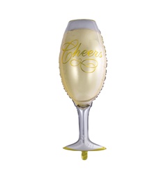 [9022] Folie helium ballon Shape Champ. glas 43"