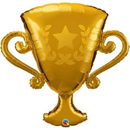 [87986] Folie helium ballon Shape Golden Trophy