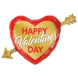 [97212] Folie helium ballon Shape Valentine's Gold