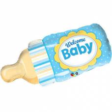 [16472] Folie helium ballon Shape Baby Bottle Blue