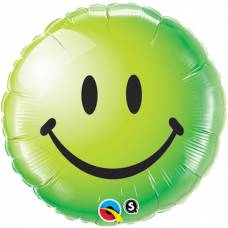[29628] Folie helium ballon Smiley groen