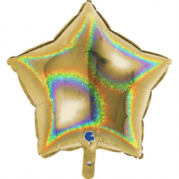 [36272GHG5-P] Folie helium ballon Ster gl. goud 36"