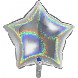[36269GHS-P] Folie helium ballon Ster gl. Zilver 36"