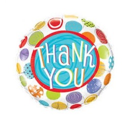 [33354] Folie helium ballon Thank You stippen