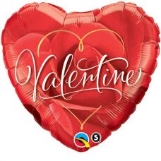 [40857] Folie helium ballon Valentine