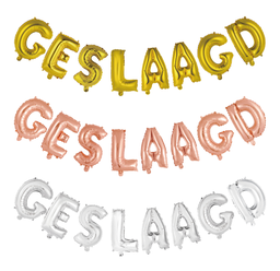 Folie letters 16" Geslaagd