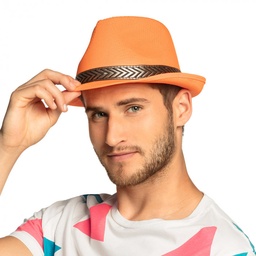 [01399] Hoed Funky neon oranje