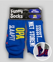 [7037206] Funny socks Opa slaapt sssst