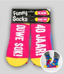 [7037220] Funny socks 40 jaar