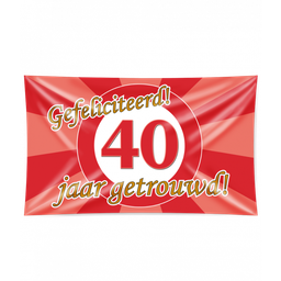 [7036130] Gevelvlag 40 Jaar Getrouwd