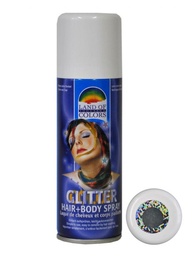 [41009] Haarspray glitter zilver