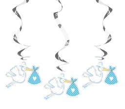 [63637] Hangdecoratie It`s a Boy 3 stuks