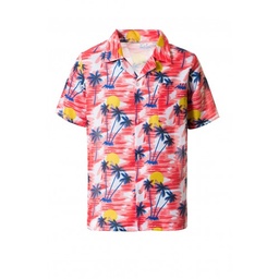 [1179482] Hawaii shirt rood L/XL