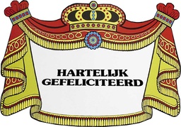 [402122] Hulde bord Hartelijk Gefeliciteerd