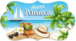 [14.103] Hulde bord Hoera Pensioen