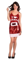 [13414] Kerstjurk i love Santa M