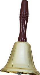 [22072] Kerstman bel met houten handvat