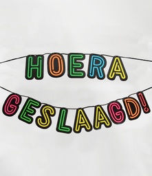 [7036915] Letterslinger Neon Hoera Geslaagd