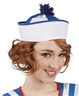 [95804] Matroos / Matrozenpet blauw wit