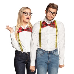 [02606] Accessoire-set Nerd (bretels, strik en partybril)