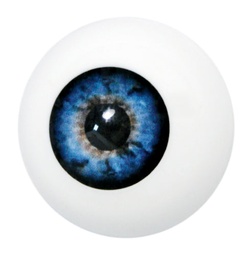 [4880] Oog kunst. blauw grimas 301