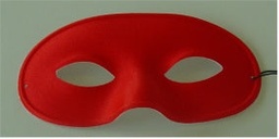 [63.216] Oogmasker domino rood