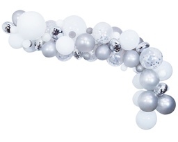 [6162] Organic Balloon Deco Kit zilver