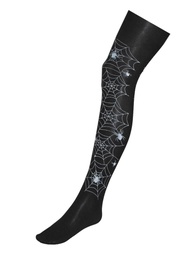 [59005] Panty zwart met spinnenweb