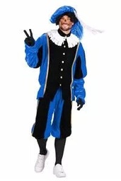 Piet "Populair" zwart/blauw