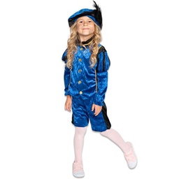 Piet kind blauw/zwart