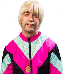 [32095.03] Heren pruik pony blond