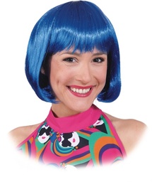 [30906] Pruik Sexy Lola blauw